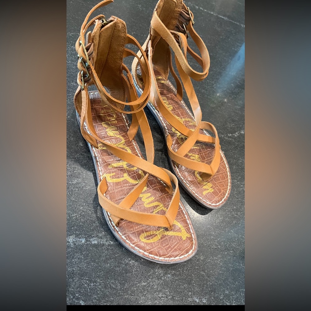 Sam Edelman size 6 gladiator leather sandals. No tags but never worn.